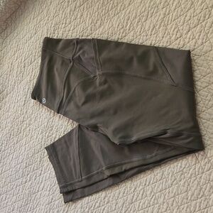 Lululemon All The Right Places Crop Army Green